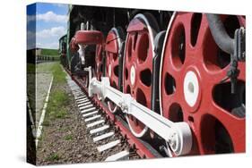 Wheels and Coupling Devices of A Big Locomotive-Sever180-Stretched Canvas