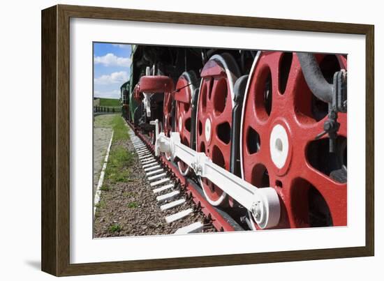 Wheels and Coupling Devices of A Big Locomotive-Sever180-Framed Photographic Print