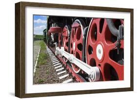 Wheels and Coupling Devices of A Big Locomotive-Sever180-Framed Photographic Print