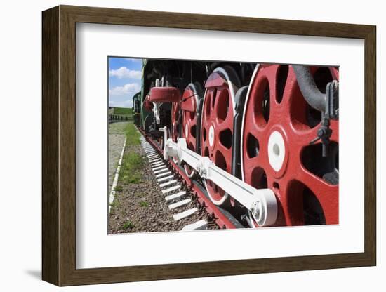 Wheels and Coupling Devices of A Big Locomotive-Sever180-Framed Photographic Print