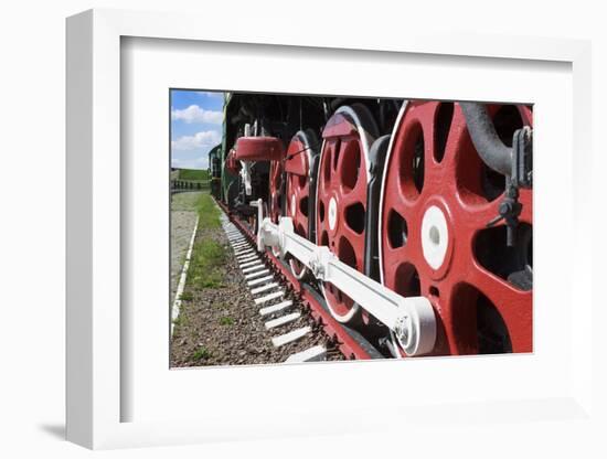 Wheels and Coupling Devices of A Big Locomotive-Sever180-Framed Photographic Print