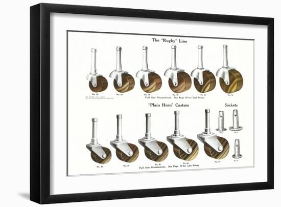 Wheels, Rollers and Casters-null-Framed Art Print