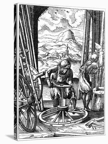 Wheelwright, 16th Century-Jost Amman-Stretched Canvas