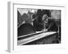 Wheelwright Working with a Circular Saw, February 1935-null-Framed Photographic Print