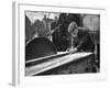 Wheelwright Working with a Circular Saw, February 1935-null-Framed Photographic Print