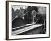 Wheelwright Working with a Circular Saw, February 1935-null-Framed Photographic Print