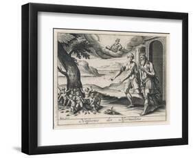 When Aegina is Depopulated by a Plague King Aescus Asks Zeus to Turn the Ants into People-Briout-Framed Art Print