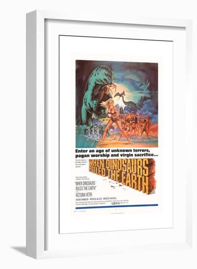 When Dinosaurs Ruled the Earth-null-Framed Art Print