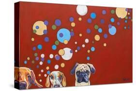 When Dogs Drink-Kathryn Wronski-Stretched Canvas
