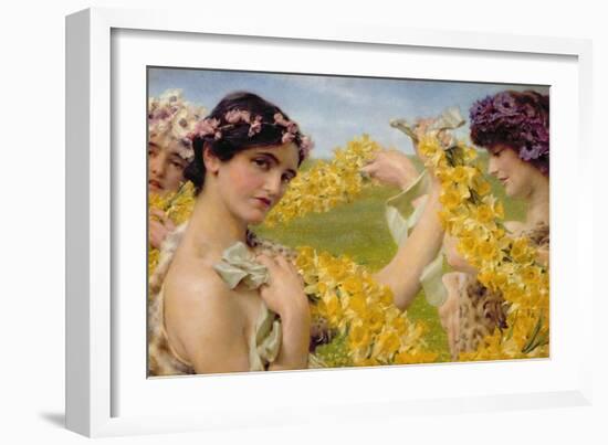 When Flowers Return, c.1911-Sir Lawrence Alma-Tadema-Framed Giclee Print