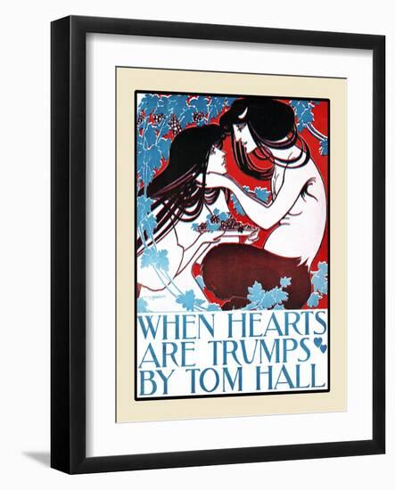 When Hearts are Trumps by Tom Hall-Will Bradley-Framed Art Print