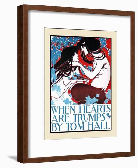 When Hearts are Trumps by Tom Hall-Will Bradley-Framed Art Print