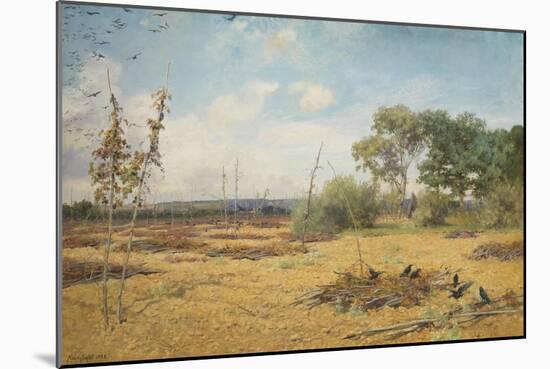 When Hops are Housed and Gardens Bare, 1888 (W/C and Gouache)-Maud Naftel-Mounted Giclee Print