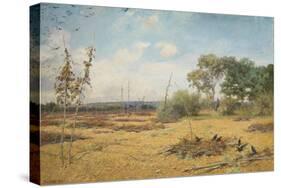 When Hops are Housed and Gardens Bare, 1888 (W/C and Gouache)-Maud Naftel-Stretched Canvas