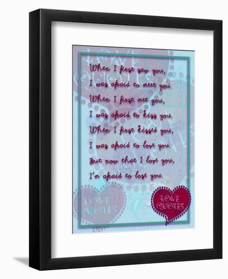 When I First Saw You-Cathy Cute-Framed Premium Giclee Print