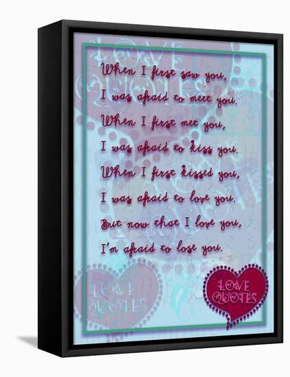 When I First Saw You-Cathy Cute-Framed Stretched Canvas