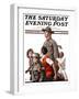 "When Johnny Comes Marching Home" Saturday Evening Post Cover, February 22,1919-Norman Rockwell-Framed Giclee Print