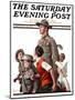 "When Johnny Comes Marching Home" Saturday Evening Post Cover, February 22,1919-Norman Rockwell-Mounted Giclee Print