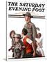 "When Johnny Comes Marching Home" Saturday Evening Post Cover, February 22,1919-Norman Rockwell-Stretched Canvas