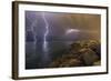 When Lightning Strikes-Mehdi Momenzadeh-Framed Photographic Print