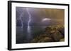 When Lightning Strikes-Mehdi Momenzadeh-Framed Photographic Print