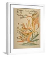 When Lilies, Turned to Tigers, Blaze/Amid Garden's Tangled Maze, Written and Drawn by Walter Crane-null-Framed Photographic Print