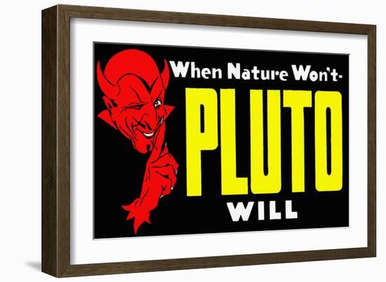 When Nature Won't Pluto Will-Curt Teich & Company-Framed Art Print