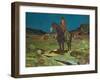 When Nights are Long, 1937-Frank Tenney Johnson-Framed Giclee Print