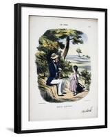 When One Has a Clownish Father, 1848-Honore Daumier-Framed Giclee Print