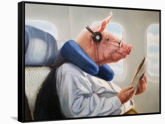 When Pigs Fly No. 2-Lucia Heffernan-Framed Stretched Canvas