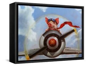 When Pigs Fly-Lucia Heffernan-Framed Stretched Canvas