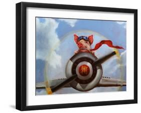 When Pigs Fly-Lucia Heffernan-Framed Art Print