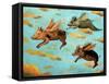 When Pigs Fly-Leah Saulnier-Framed Stretched Canvas