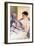 When Reading of Figaro-Mary Cassatt-Framed Art Print