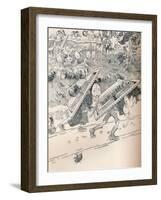 When School Began as We Remembered, C1890-Frederick Richardson-Framed Giclee Print