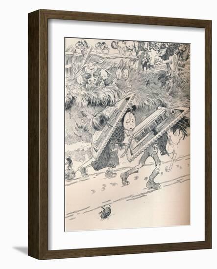 When School Began as We Remembered, C1890-Frederick Richardson-Framed Giclee Print