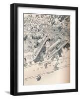 When School Began as We Remembered, C1890-Frederick Richardson-Framed Giclee Print