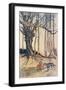 When She Got to the Wood She Met a Wolf .. , from the Fairy Tales of the Brothers Grimm, Pub. 1909-Arthur Rackham-Framed Giclee Print