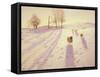 When Snow the Pasture Sheets-Joseph Farquharson-Framed Stretched Canvas