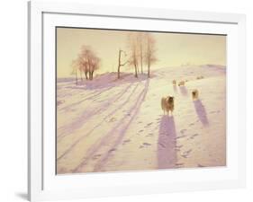 When Snow the Pasture Sheets-Joseph Farquharson-Framed Giclee Print