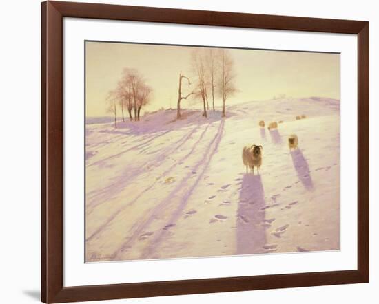 When Snow the Pasture Sheets-Joseph Farquharson-Framed Giclee Print