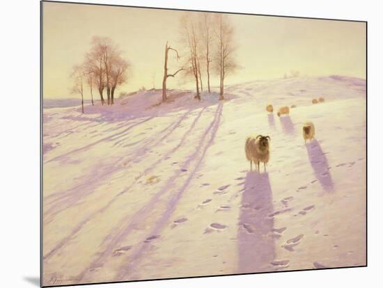 When Snow the Pasture Sheets-Joseph Farquharson-Mounted Giclee Print