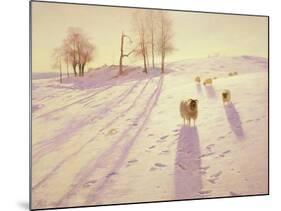 When Snow the Pasture Sheets-Joseph Farquharson-Mounted Giclee Print