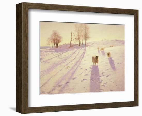 When Snow the Pasture Sheets-Joseph Farquharson-Framed Giclee Print