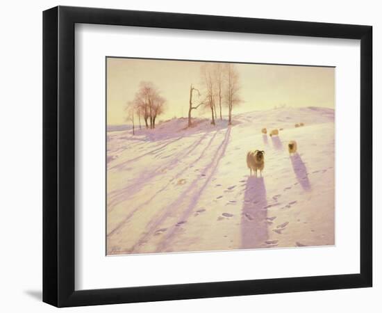 When Snow the Pasture Sheets-Joseph Farquharson-Framed Giclee Print