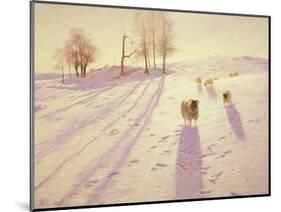 When Snow the Pasture Sheets-Joseph Farquharson-Mounted Giclee Print