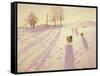 When Snow the Pasture Sheets-Joseph Farquharson-Framed Stretched Canvas