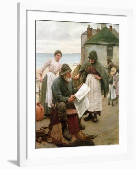 When the Boats are Away, 1903-Walter Langley-Framed Giclee Print