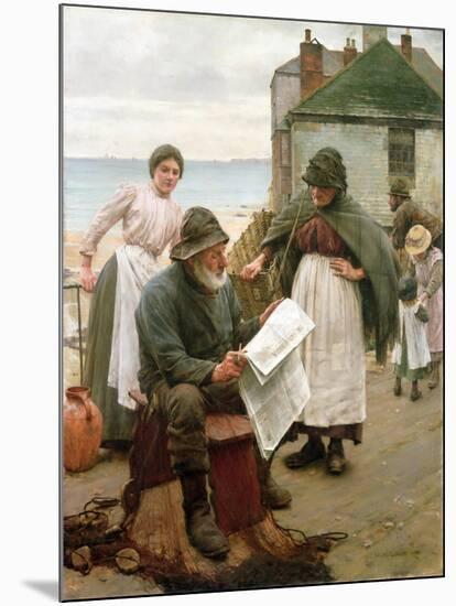 When the Boats are Away, 1903-Walter Langley-Mounted Giclee Print