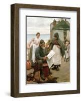 When the Boats are Away, 1903-Walter Langley-Framed Giclee Print